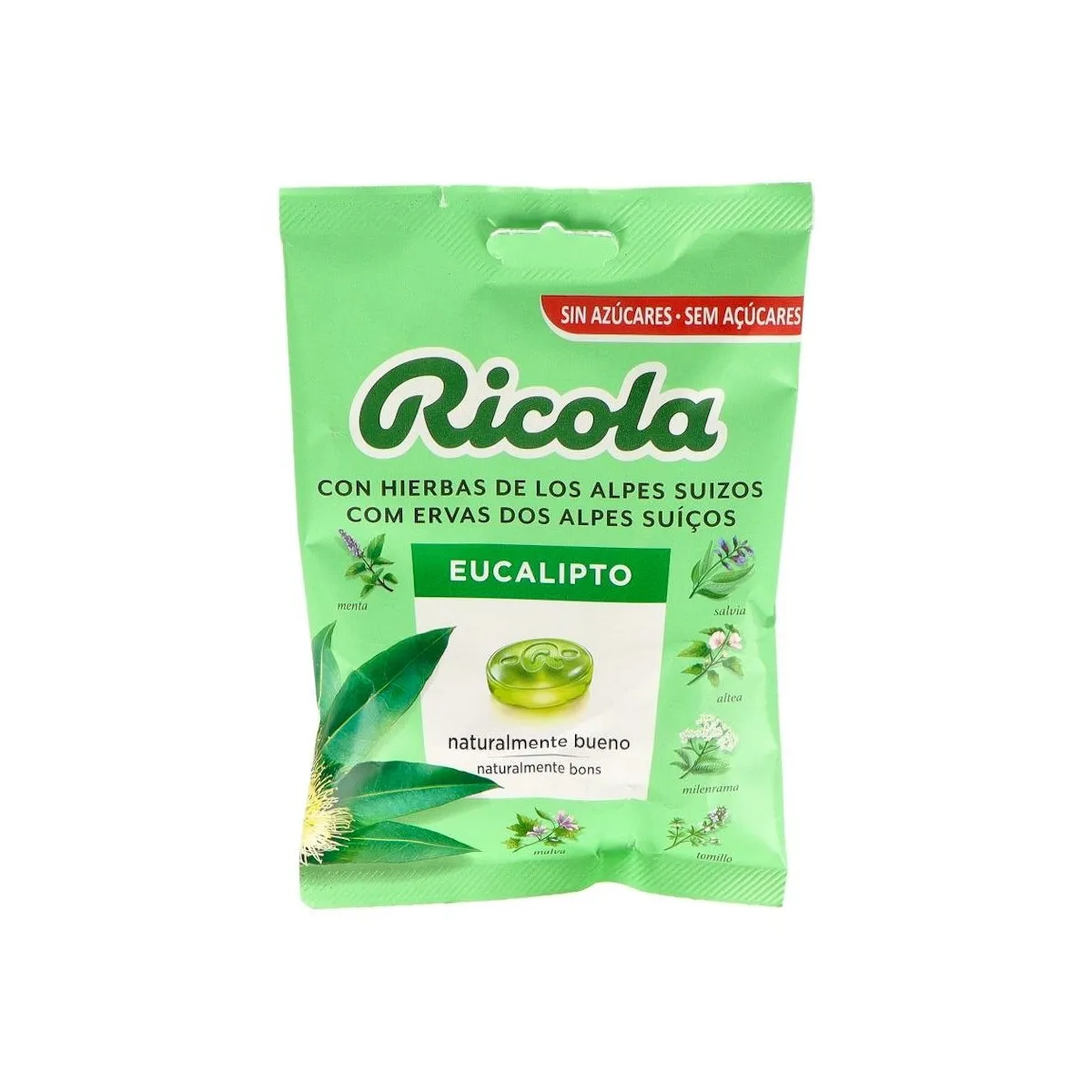 Ricola Caram Bolsa S/A Eucaliptus 70 G