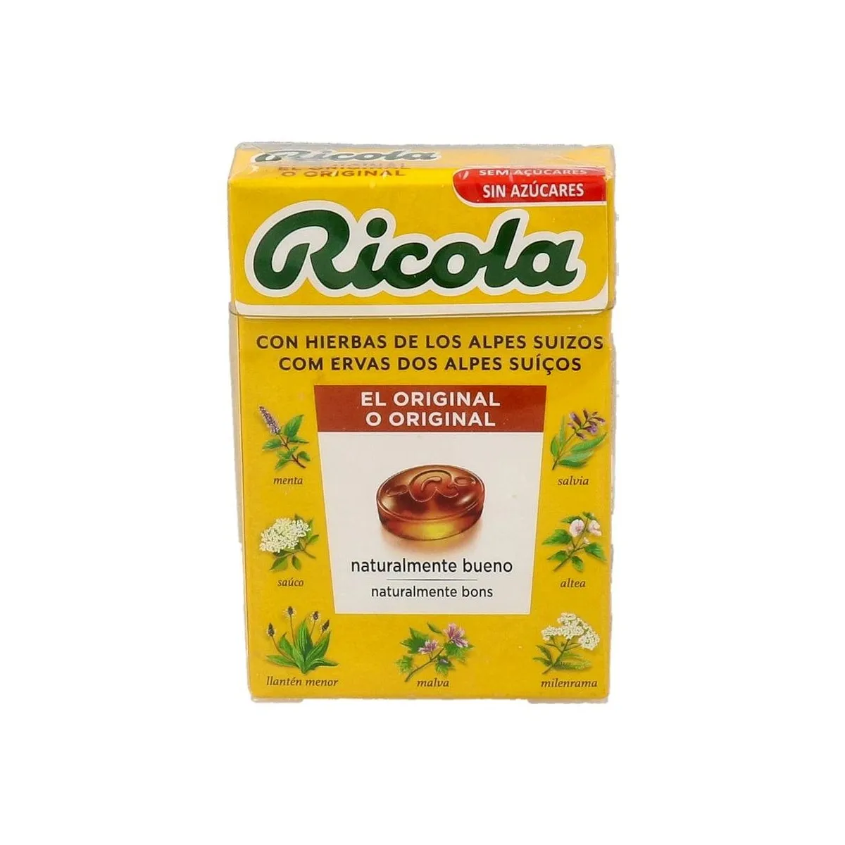 Ricola Caram S/A Hierbas 50 G Stevia