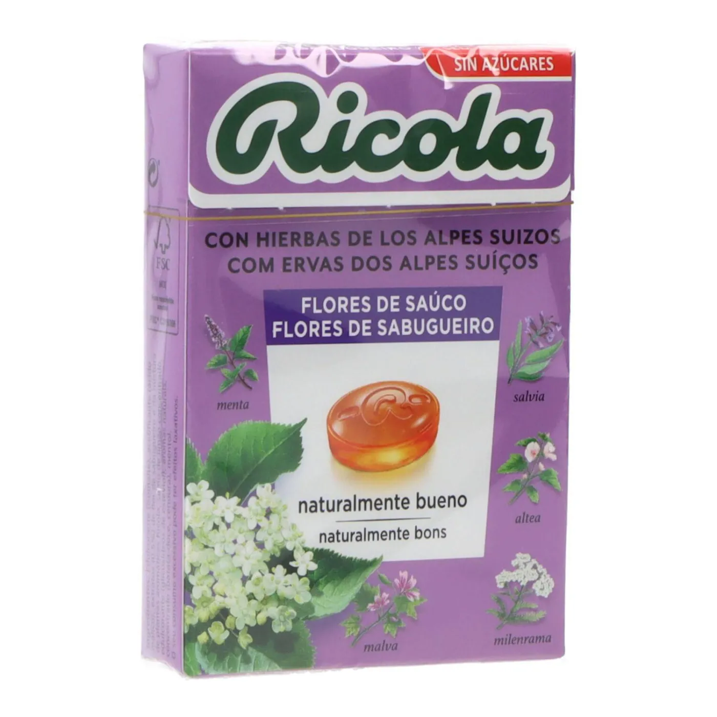 Ricola Caramelos Flor Sauco Sa 50 g