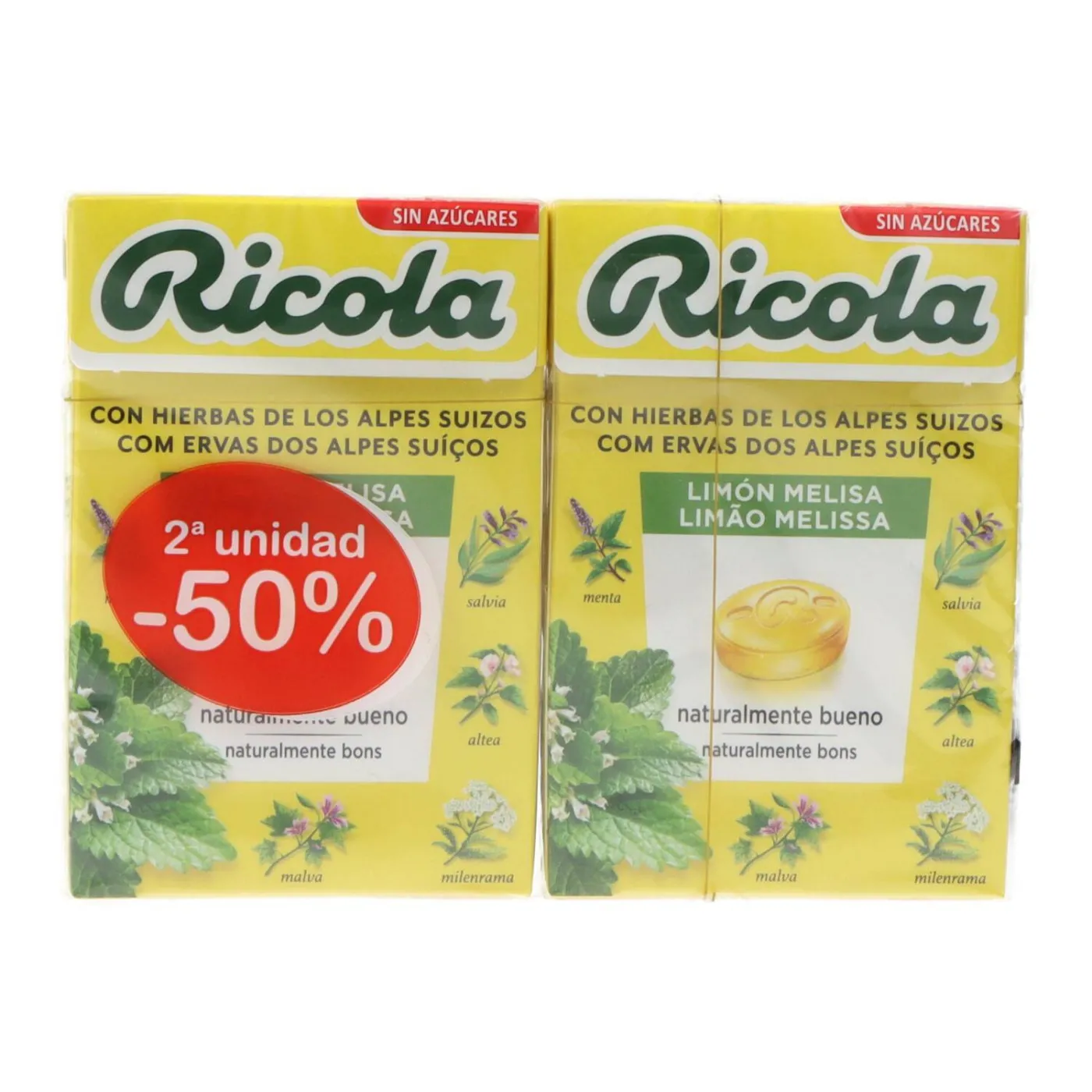 Ricola Caramelos Limonmelisa Sa 2x50 g Promo