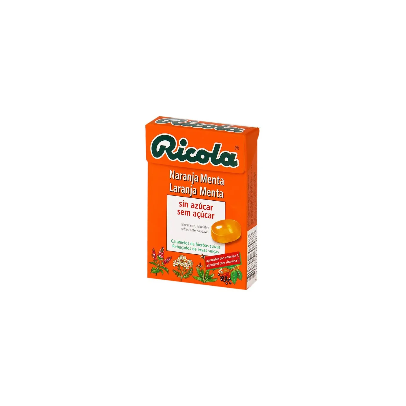 Ricola Caramelos Naranja Menta Sa 50 g