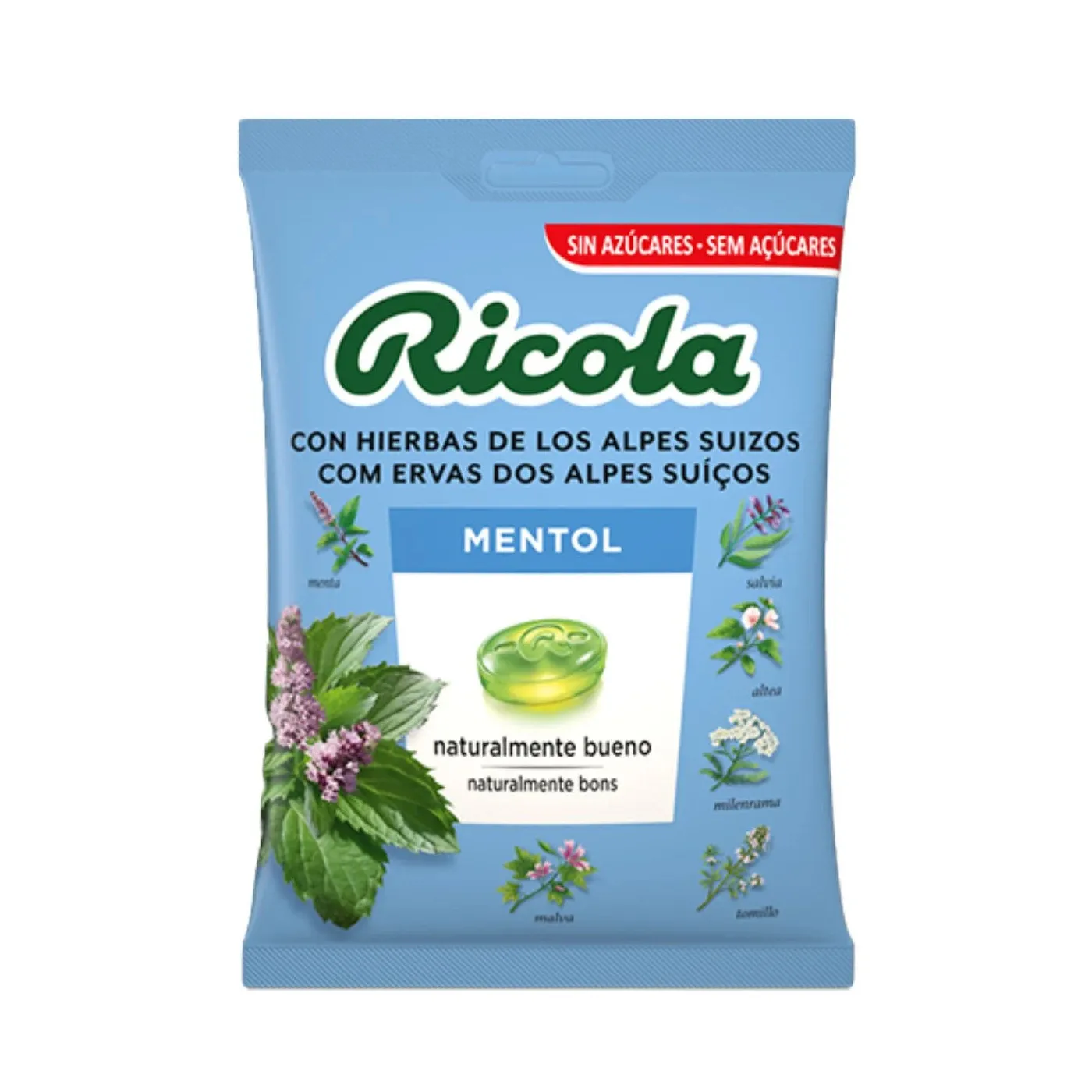 Ricola Caramelos Sin Azucar 70 g Sabor Mentol
