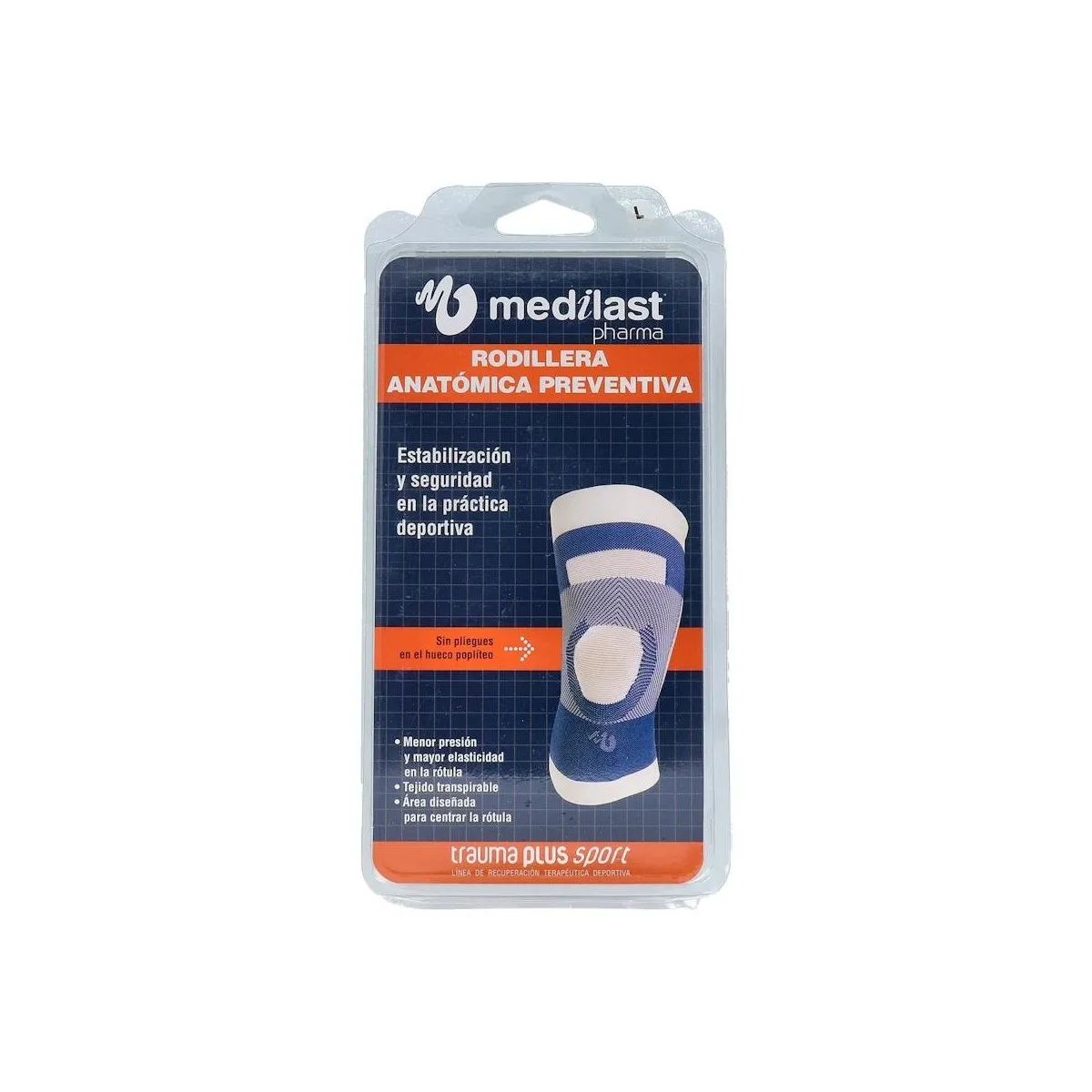 Rodillera Medilast New Concepts Bl/Azul T/L 37-42 Cm nc854