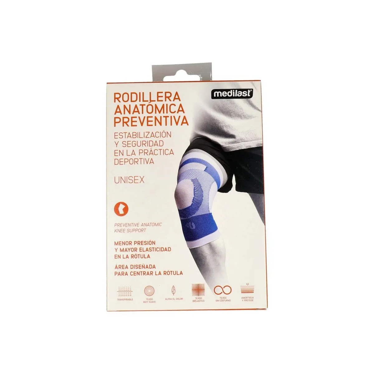 Rodillera Medilast New Concepts Bl/Azul T/S 29-33 Cm nc854