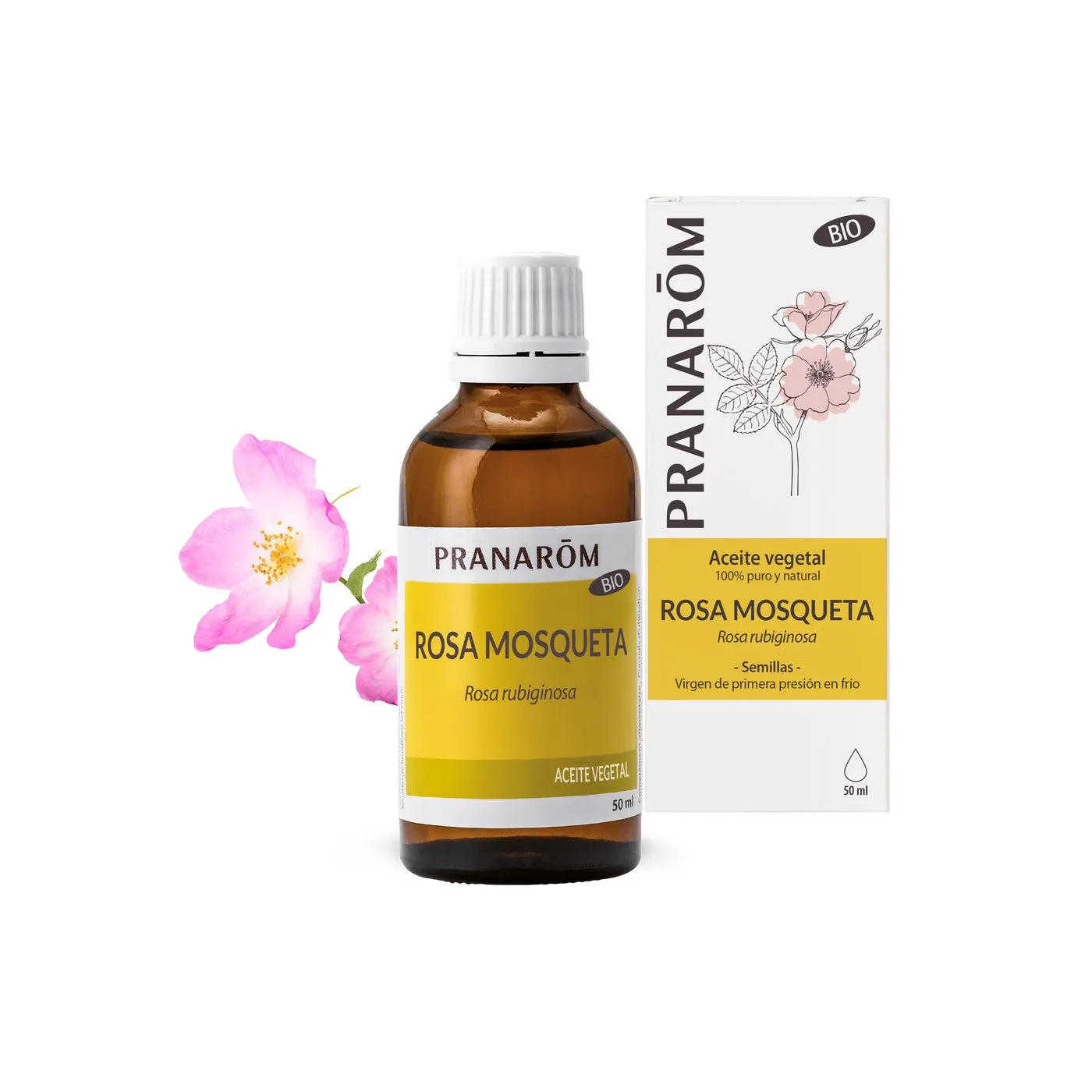 Rosa Mosqueta Aceite Vegetal Bio 50ml Pranaron