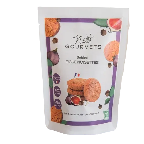 Galletas de mantequilla de higo y avellanas ecológicas-100g-Néo Gourmets