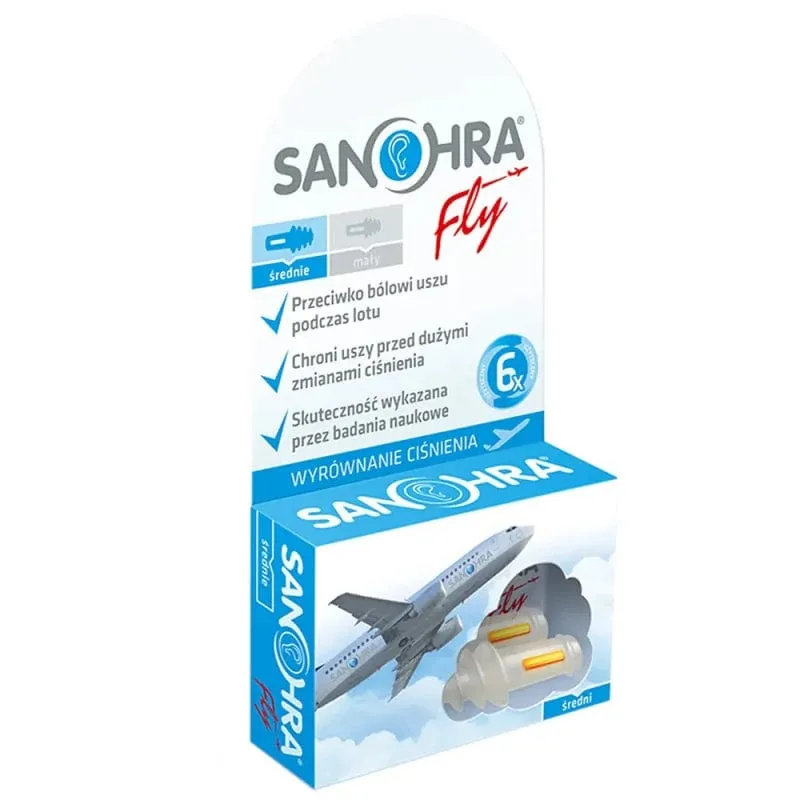 Tapones para los oídos Sanohra Fly para adultos - 1 par