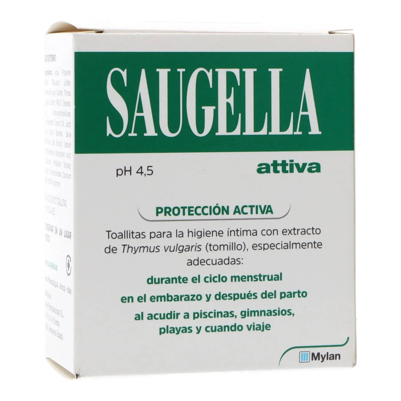 Saugella Attiva Toallitas 10 Uds