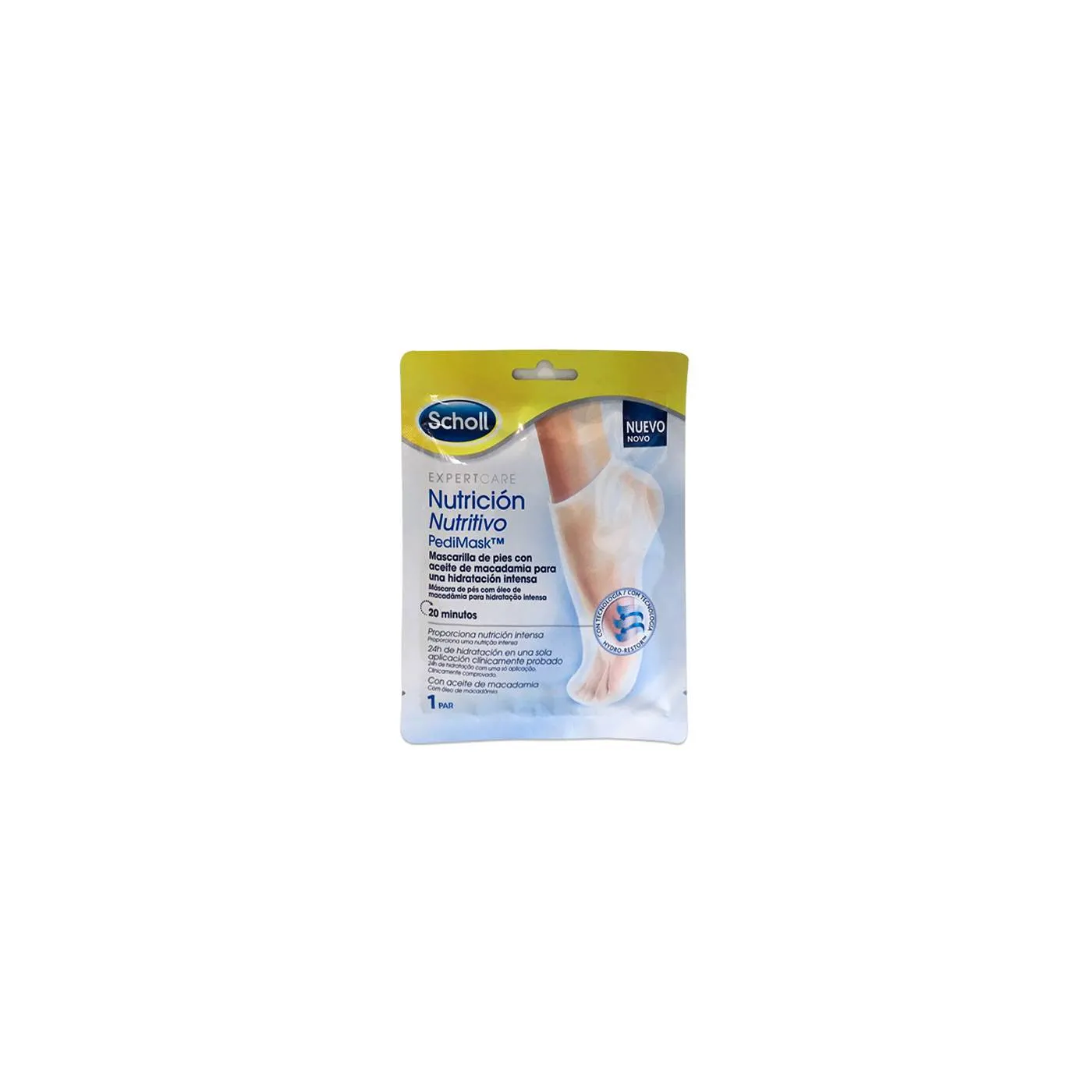 Scholl Mascarilla Nutritiva Pies 1 Par