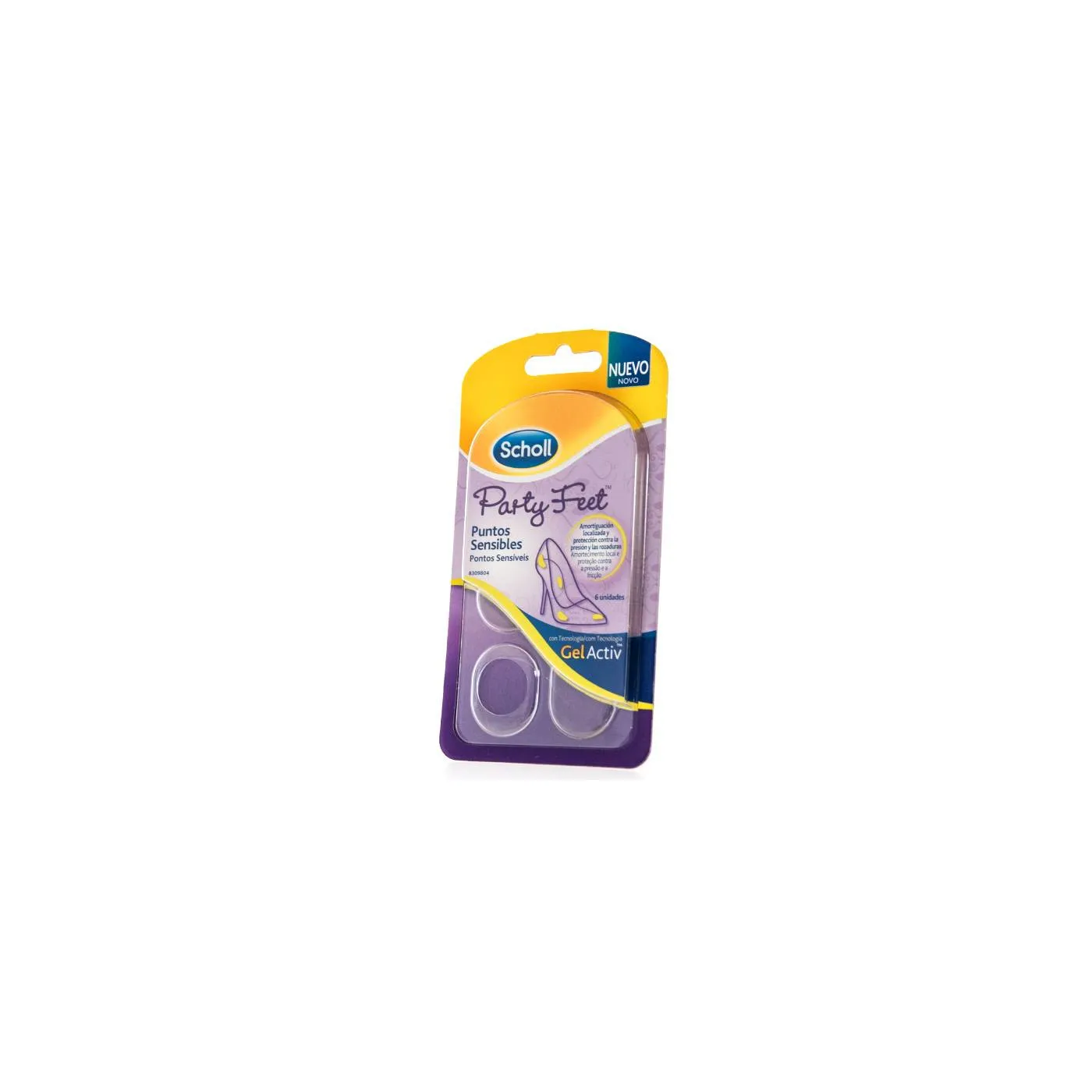 Scholl Party Feet Puntos Sensibles 6 Uds
