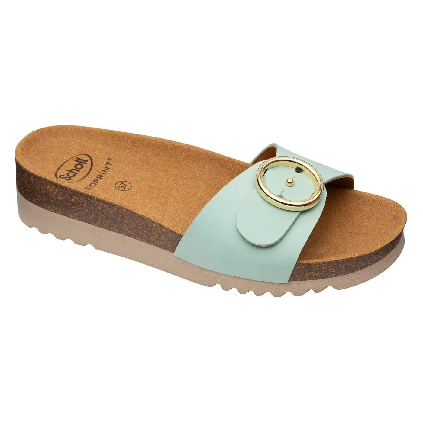 Scholl Sandalia Malibu Mule Color Turquesa Talla 38