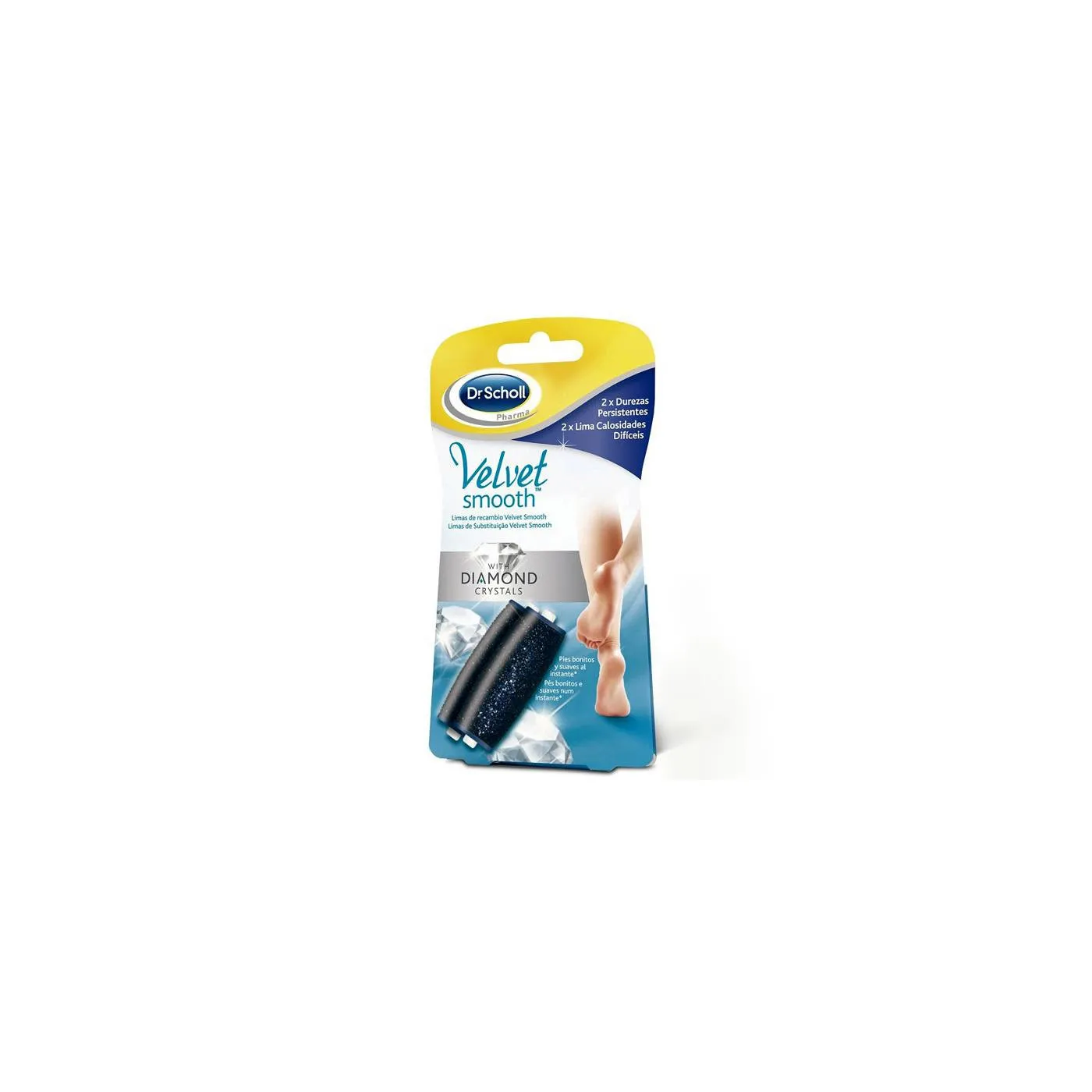 Scholl Velvet Durezas Persistentes Recambios Limas 2 Uds