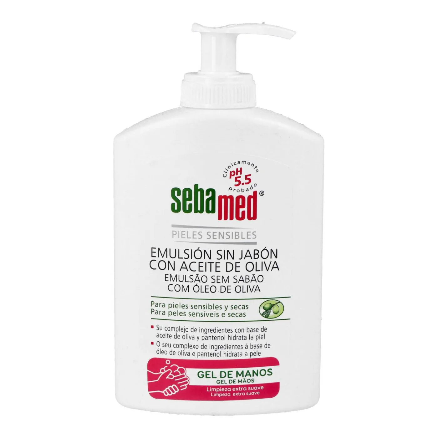 Sebamed Emulsion Sin Jabon Con Aceite De Oliva 3