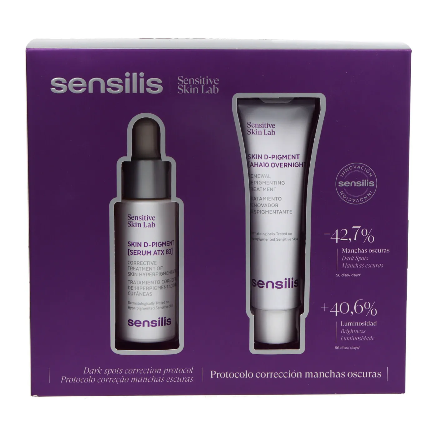 Sensilis Skin D Pigment Serum 30ml + Skin D Pigment Overnight 30ml Promo