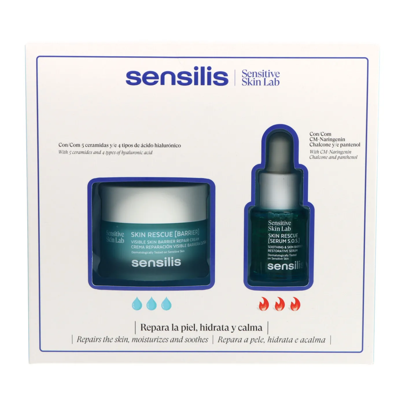 Sensilis Skin Rescue Barrier 50ml + Skin Rescue Serum S.o.s 15ml Promo