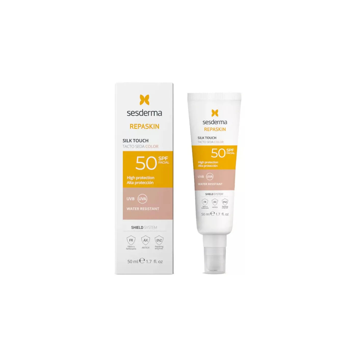 Sesderma Repaskin Tacto Seda Color Spf50 50 ml