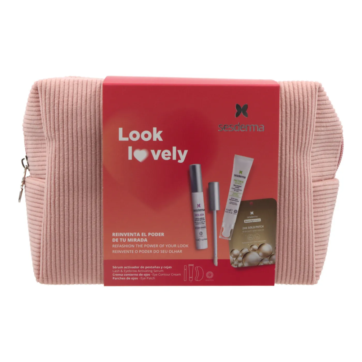 Sesderma Seslash Serum 5ml + Factor g Renew Contorno Ojos 15ml+ 24k Gold Patch 2ud Promo