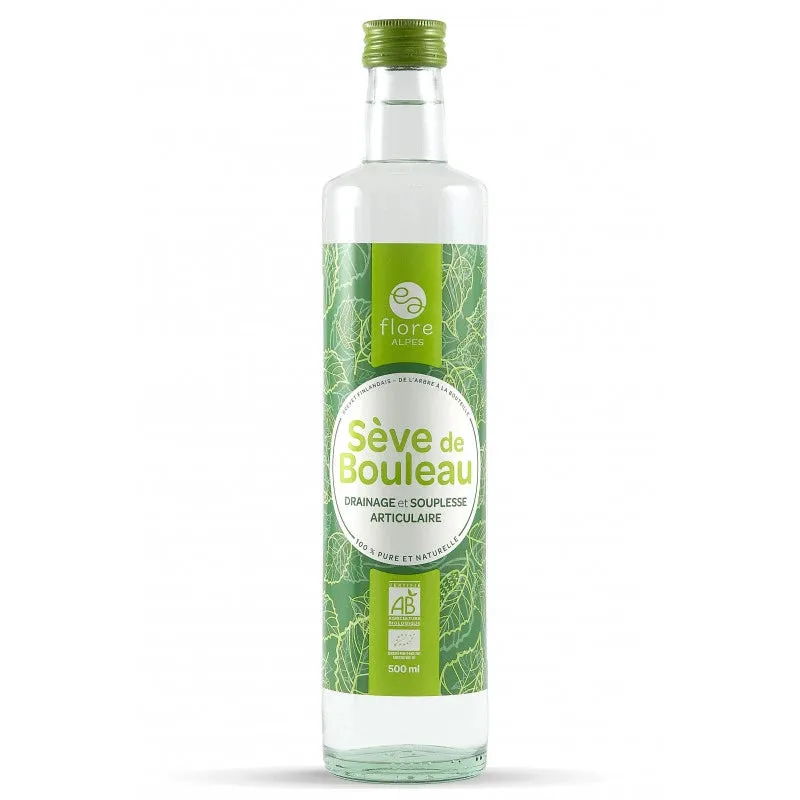 Savia de abedul 100% pura Orgánica-500ml-Flore Alpes