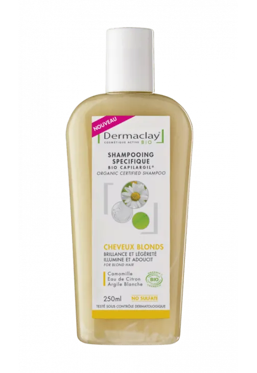 Champú Orgánico para Cabello Rubio - 250ml-Dermaclay