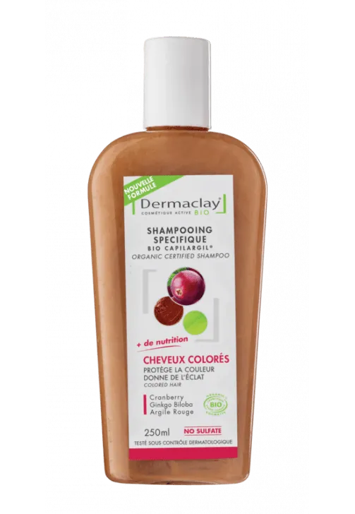 Champú específico para cabellos teñidos - 250 ml - Dermaclay