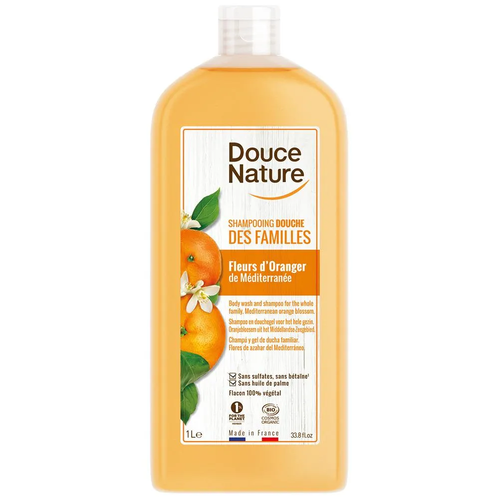 Champú de ducha para familias Azahar-1L-Douce Nature