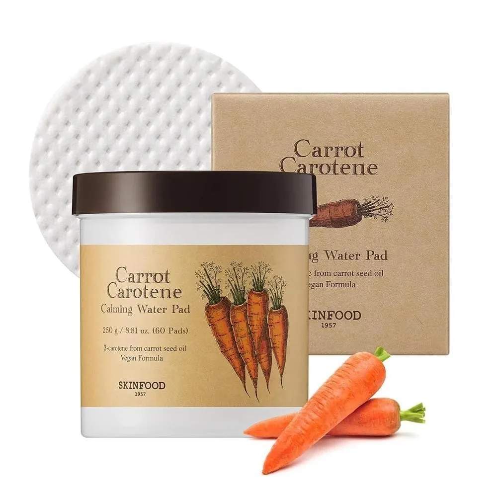 SkinFood Carrot Caroten Calming Water Pads - 60 unidades