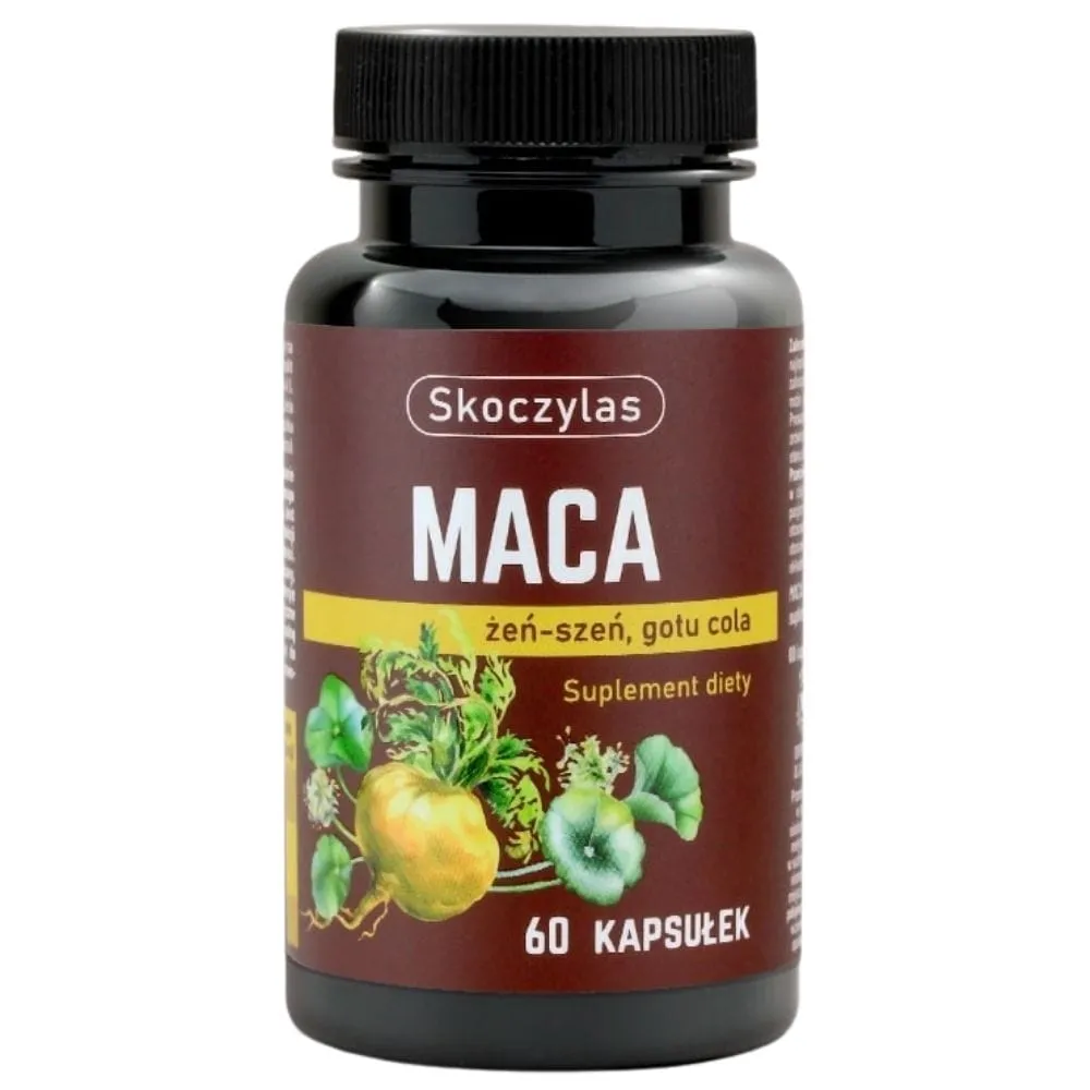 Skoczylas Maca, Ginseng, Gotu Cola - 60 Cápsulas