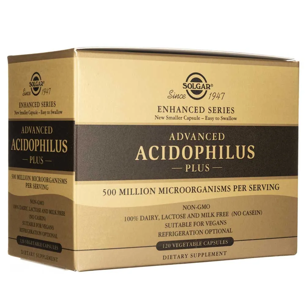 Solgar Advanced Acidophilus Plus - 120 Cápsulas Vegetales