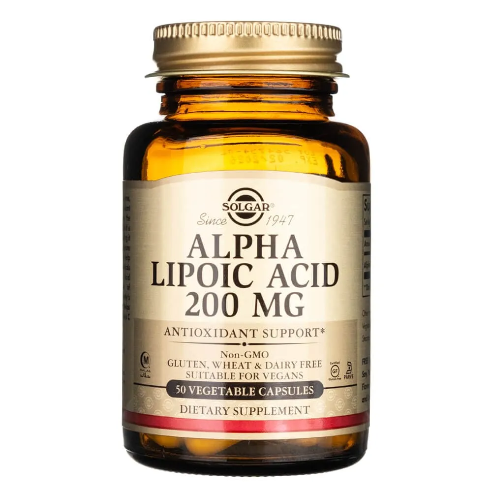 Solgar Ácido alfa lipoico 200 mg - 50 cápsulas vegetales
