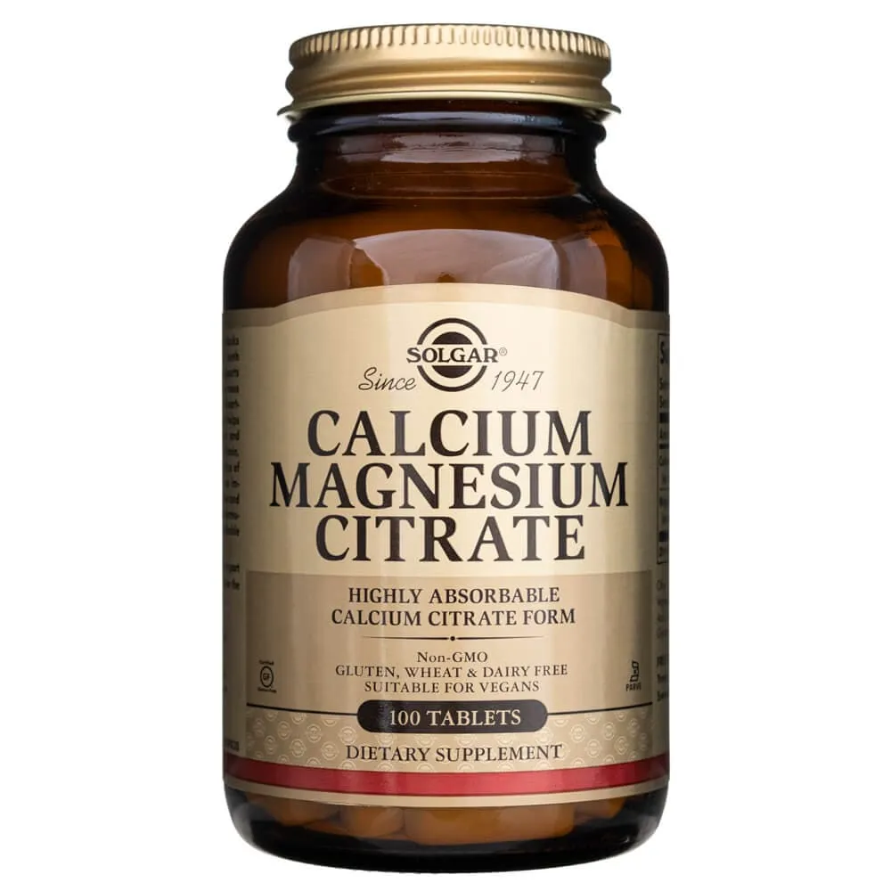 Solgar Citrato de Calcio y Magnesio - 100 Tabletas
