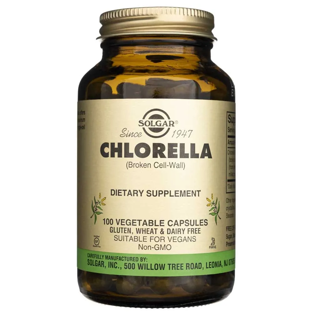 Solgar Chlorella 520 mg - 100 Cápsulas Vegetales