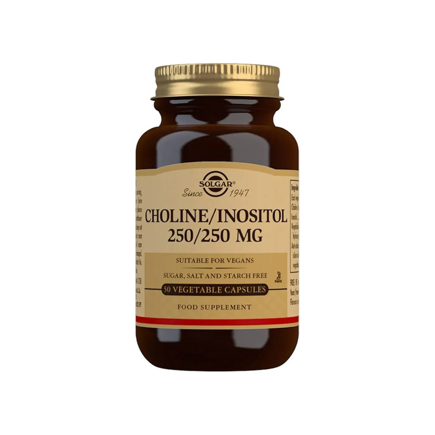 Solgar Colina Inositol 250 Mg 50 Capsulas