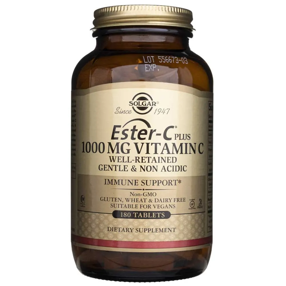 Solgar Ester-C plus Vitamina C 1000 mg - 180 Tabletas