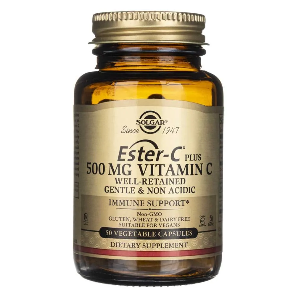 Solgar Ester-C plus Vitamina C 500 mg - 50 cápsulas vegetales