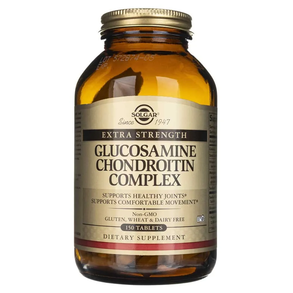 Solgar Complejo Extra Fuerte de Glucosamina y Condroitina - 150 Tabletas