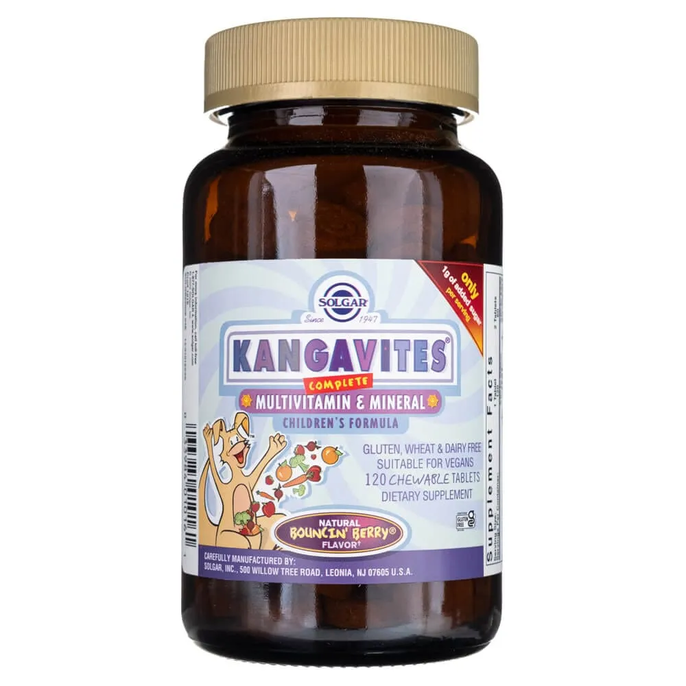 Solgar Kangavites Multivitaminas y Minerales Bouncin' Berry - 120 Tabletas