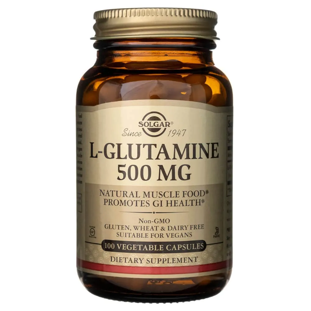 Solgar L-Glutamina 500 mg - 100 Cápsulas Vegetales