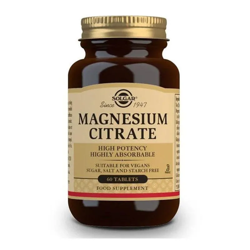 Solgar Citrato de Magnesio - 60 Tabletas