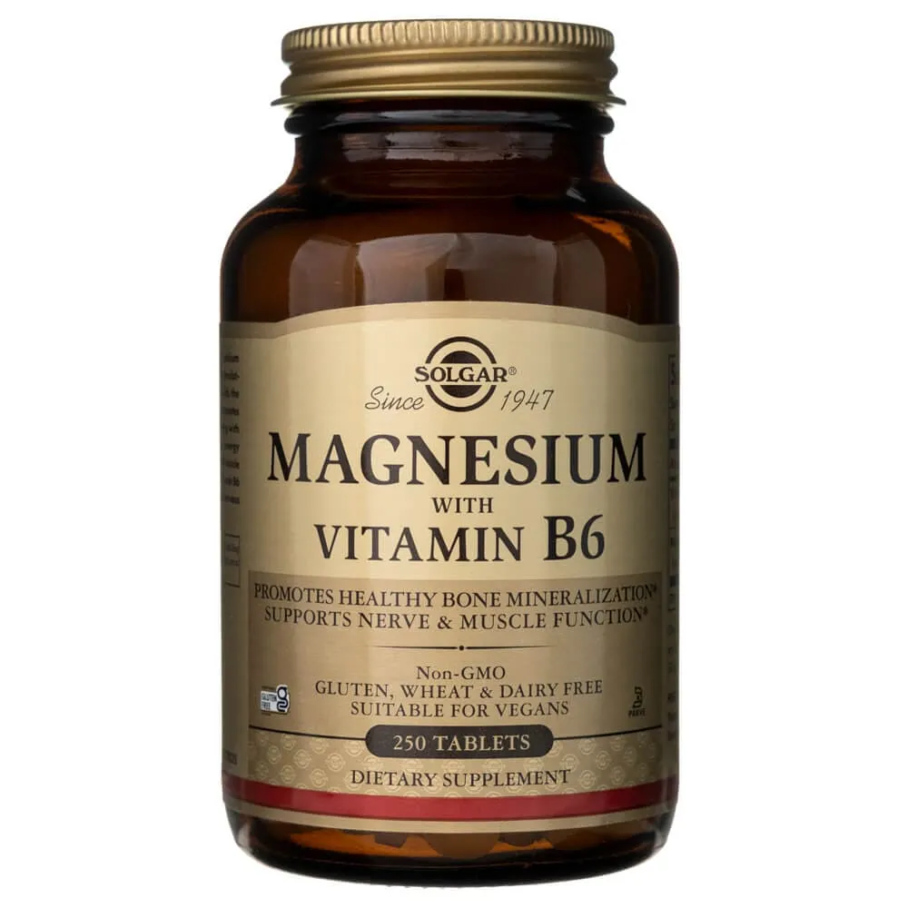 Solgar Magnesio con Vitamina B6 - 250 Tabletas