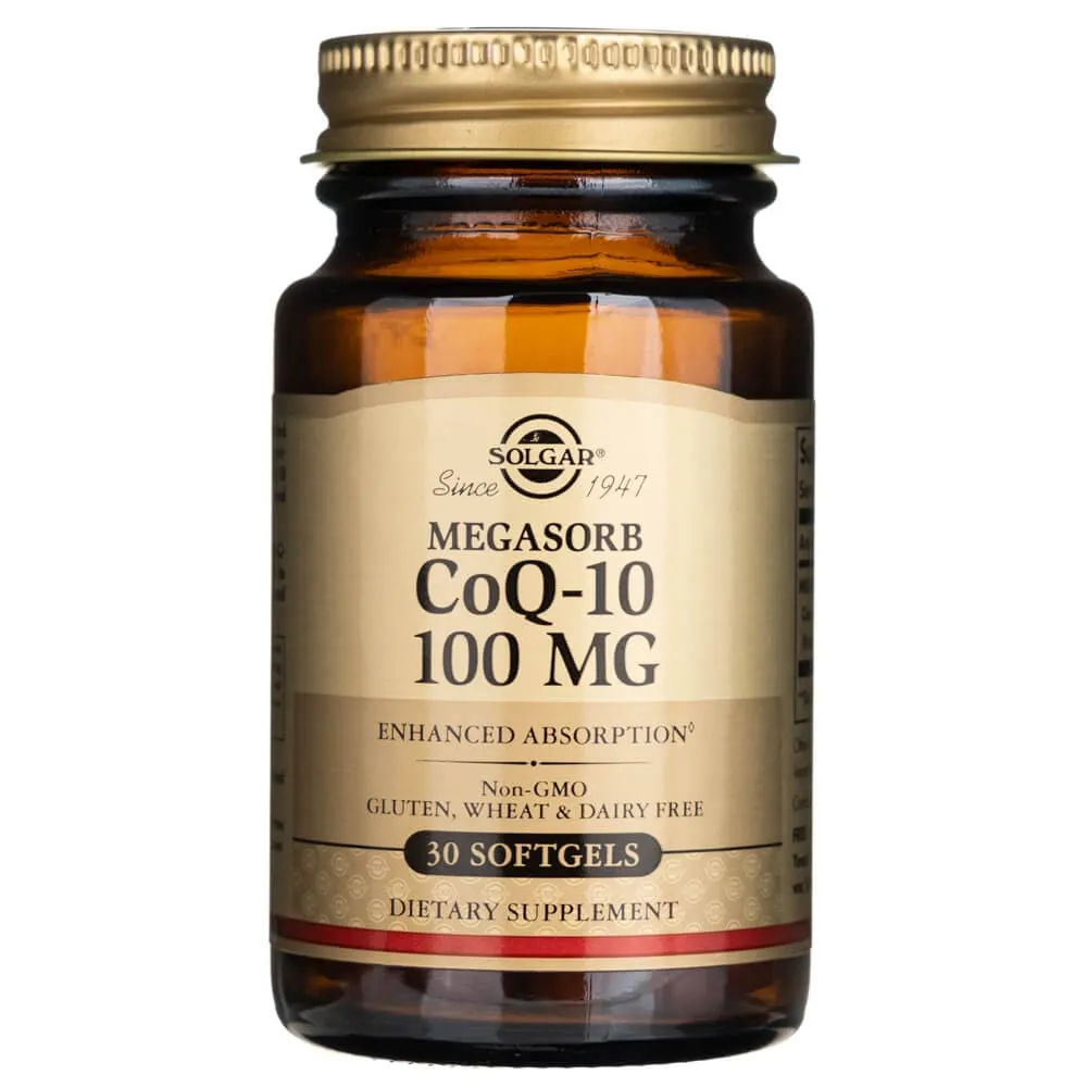 Solgar Megasorb CoQ-10 100 mg - 30 Cápsulas blandas