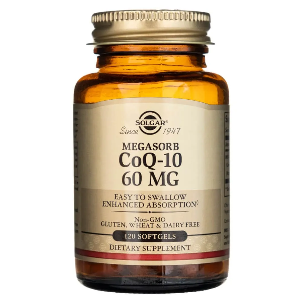 Solgar Megasorb CoQ-10 60 mg - 120 cápsulas blandas