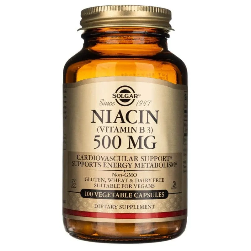 Solgar Niacina 500 mg - 100 Cápsulas