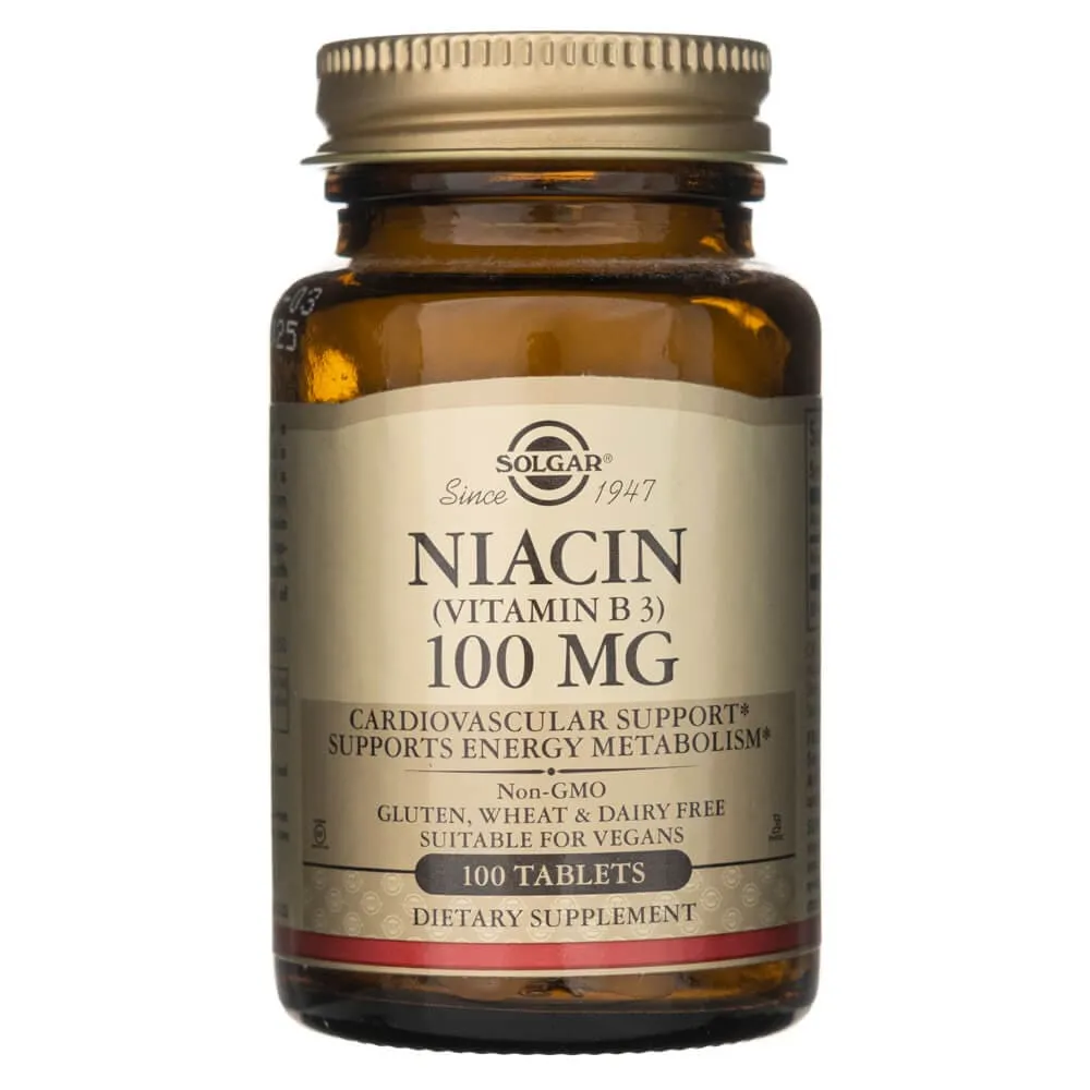 Solgar Niacina (Vitamina B3) 100 mg - 100 Tabletas