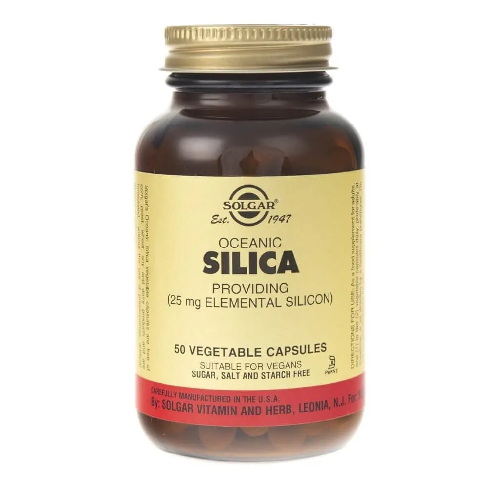 Solgar Sílice oceánica 25 mg - 50 Cápsulas