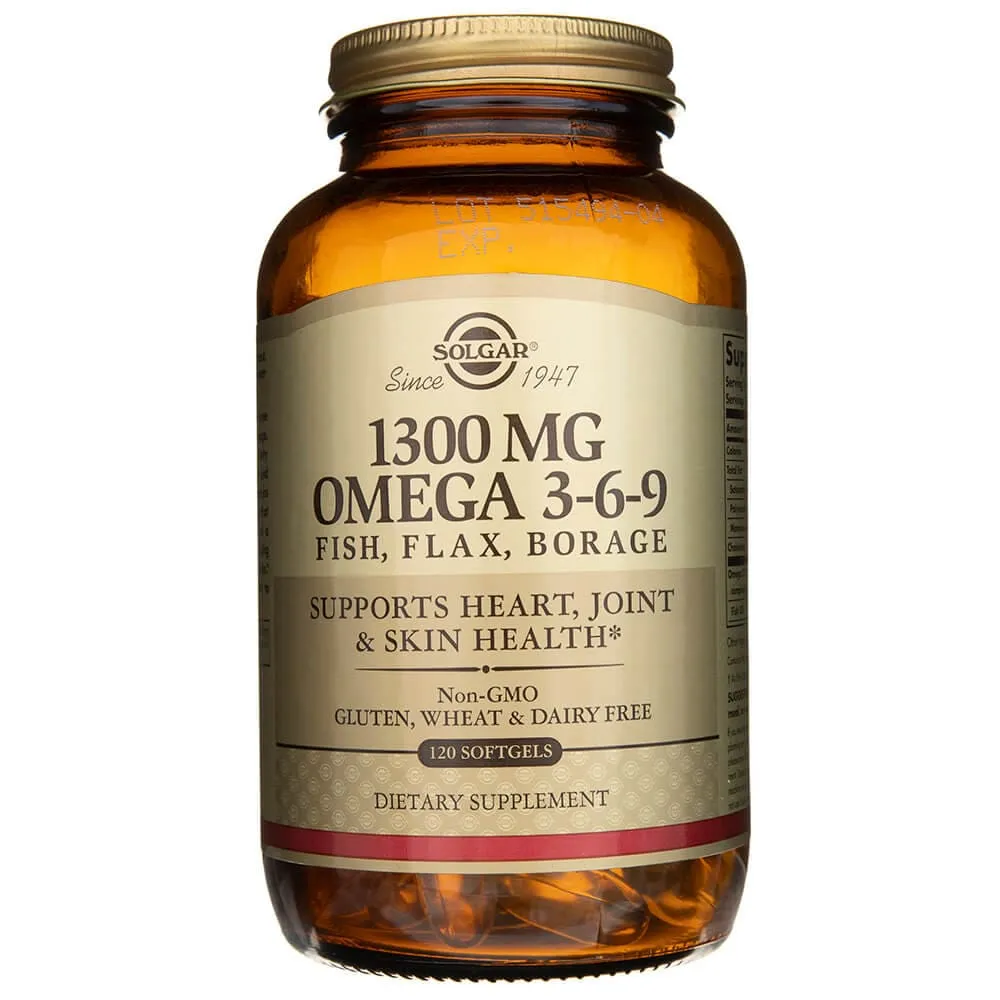 Solgar Omega 3-6-9 1300 mg - 120 Cápsulas blandas