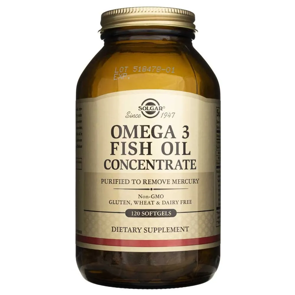 Solgar Omega-3 Aceite de Pescado Concentrado - 120 Cápsulas Blandas