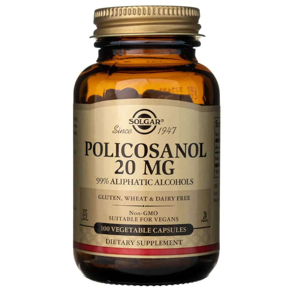 Solgar Policosanol 20 mg - 100 Cápsulas Vegetales