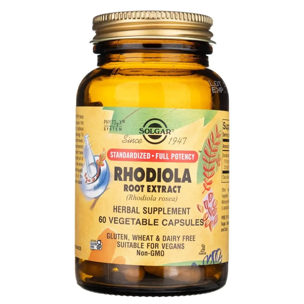 Solgar Rhodiola 350 mg - 60 Cápsulas