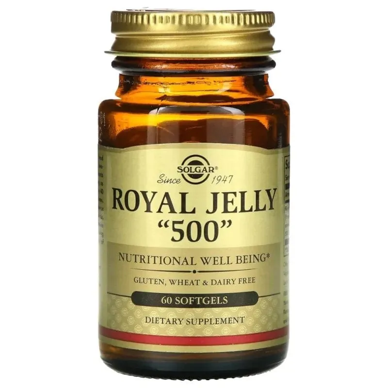 Solgar Jalea Real 500 mg - 60 Cápsulas blandas