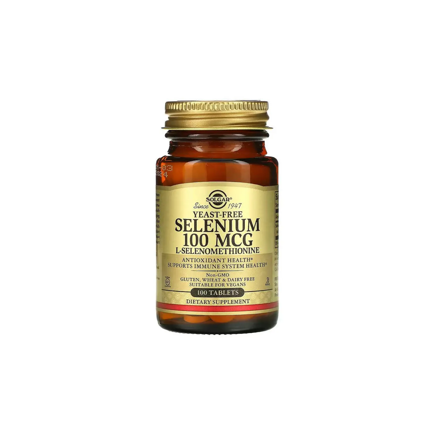 Solgar Selenio S/levadura 100 Mcg 100 Comp
